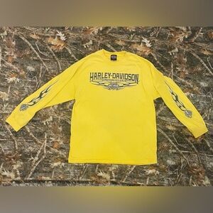 Y2K Harley Davidson Las Vagas "Tribal Flames" Long Sleeve Men's Size Large